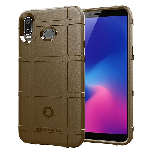 Wewoo Coque Housse en silicone de protection couverture antichoc pour Samsung Galaxy A6s (Brown)