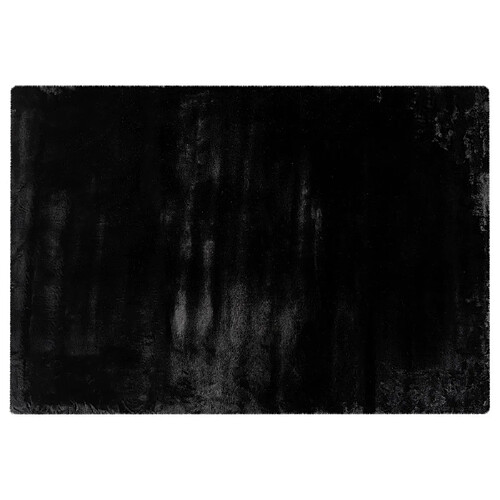 Lisa Design Joy - tapis rectangulaire - fausse fourrure - noir