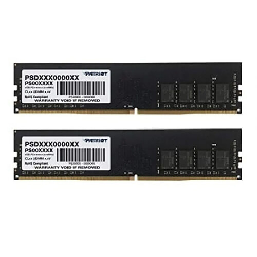 Patriot Memory Série Signature Mémoire RAM 16Go (2x8Go) DDR4 3200MHz CL22 Noir