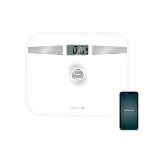 Balance Numérique de Salle de Bain Cecotec EcoPower 10200 Smart LCD Bluetooth 180 kg Blanc