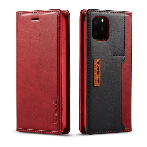 Wewoo Coque Pour iPhone 11 Pro LC.IMEEKE LC-001 Séries PU + TPU Etui en cuir à rabat dépoli horizontal avec support et fente carte Rouge