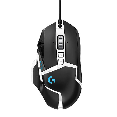 Universal 502 SE Hero High Performance RVB Gaming Mouse avec 11 boutons programmables