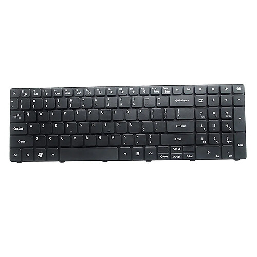 Noir Ordinateur Portable US Layout Clavier pour Gateway NV59A NV55C ID79C PK130QG2B00, 350x150x5mm