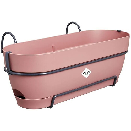 ELHO Planteur Rectangle VIBIA - Plastique - Réservoir - Ø50 - Rose Poussiere