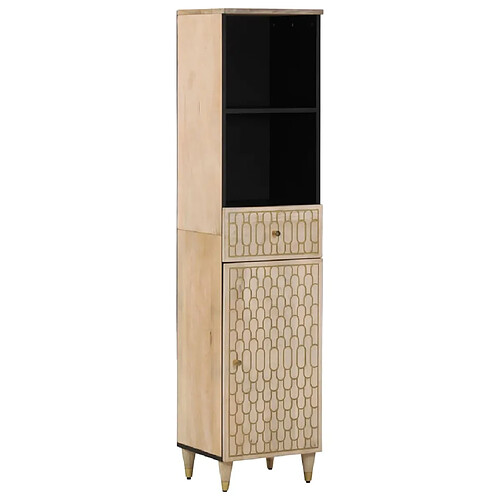 vidaXL Armoire de salle de bain 38x33x160 cm bois massif de manguier