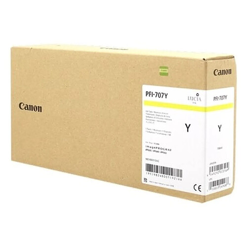 Canon PFI707 Cartouche Jaune 9824B001