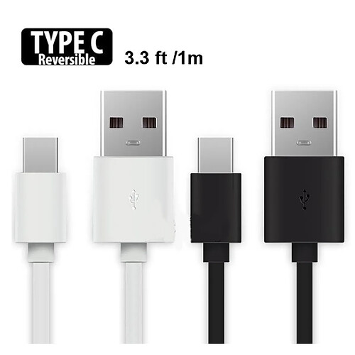 Little Boutik Cable USB- Type C Chargeur Noir pour Samsung Galaxy S8+ / S8 PLUS / A32017 / A52017 Couleur : NOIR