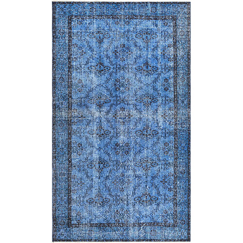 Vidal Tapis de laine 272x160 Bleu Ultra Vintage