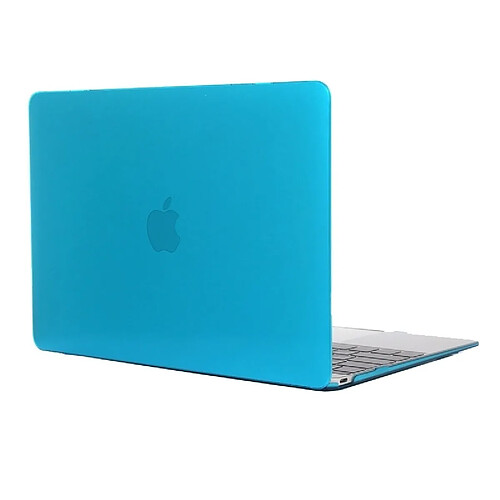 Wewoo Housse Étui bleu bébé et Transparent pour Macbook 12 pouces de protection en cristal