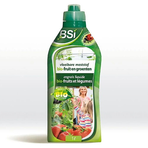 Engrais organique liquide pour fruits et légumes - BSI - Stimule la pousse et favorise la croissance - Avec Oligo-éléments 1L - UAB