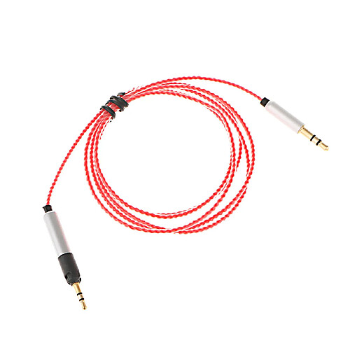 Câble de mise à niveau de 1,2 m pour audio technica ath m50x m40x m70x casque rouge