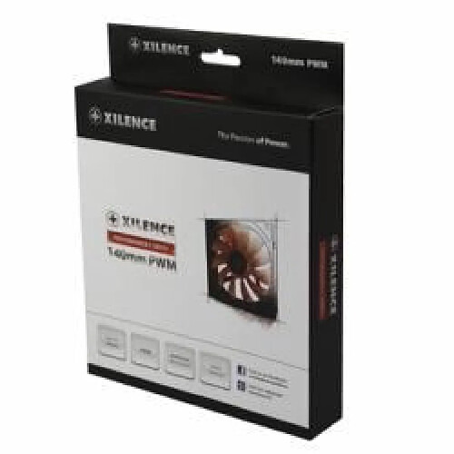 Xilence XPF140.R.PWM ventilateur, refroidisseur et radiateur Boitier PC (Xilence Performance C 140mm 700RPM PWM Red Fan)