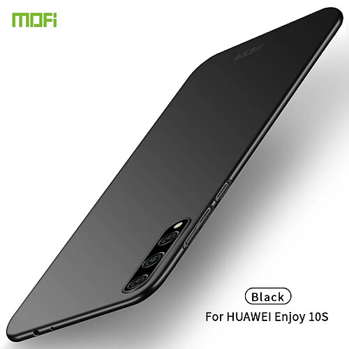 Wewoo Coque Pour Huawei Enjoy 10s Frosted PC Ultra-slim Hard Case Black