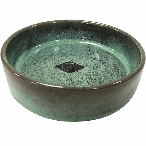 EULIQUID D&D Chat Gamelle Et Bol D`Eau Jasper Kat Green vert 13,5x13,5x4,5cm 0,377Kg