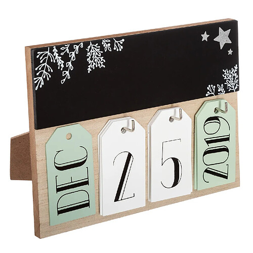 Feeric Lights And Christmas Calendrier de l'Avent en bois Cadre - Marron