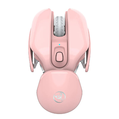 Universal T37 1600dpi 2.4G sans fil rechargeable sans fil souris silencieuse PC portable rose(Rose)