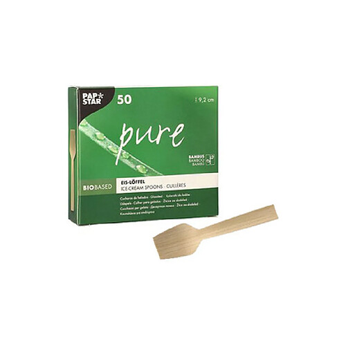 PAPSTAR Cuillère à glace 'pure', longueur: 92 mm, par 50 ()