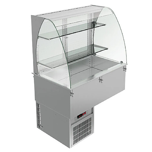 VIRTUS GROUP Vitrine Courbée Réfrigérée Ventilée Ouverte 3X GN 1/1 - Virtus