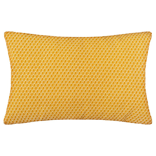 Atmosphera, Createur D'Interieur Coussin rectangulaire en coton à motif Otto - 30 x 50 - Ocre