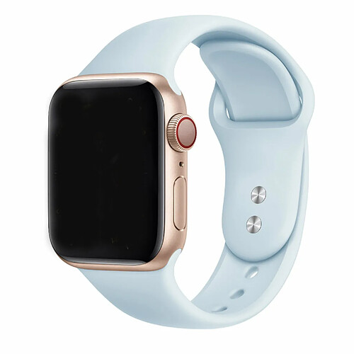 PHONECARE Bracelet en Silicone Souple pour Apple Watch Series 7 - 41mm - Bleu clair