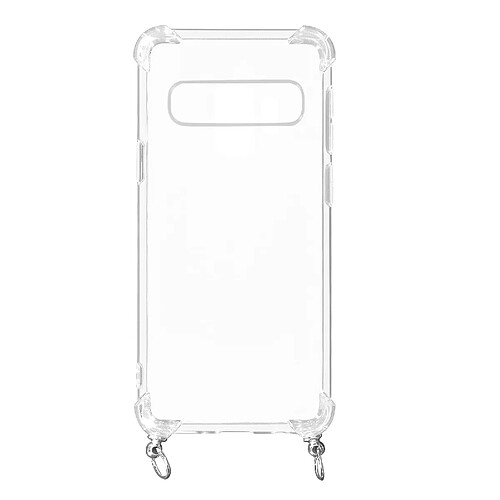 Avizar Coque Galaxy S10 Plus Anneau personnalisable avec bijou/Chaîne - Transparent