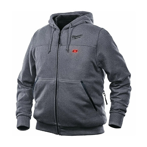 Milwaukee - Sweat à capuche chauffant gris taille XL 12V sans batterie ni chargeur - M12 HH GREY3-0 (XL)