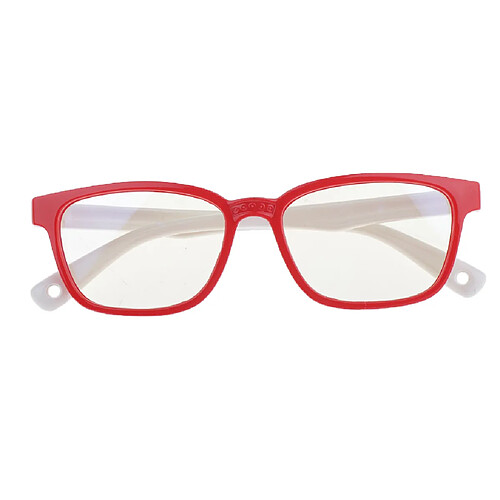 Lunettes de vue avec monture en silicone, anti-lumière bleue et souple, rouge