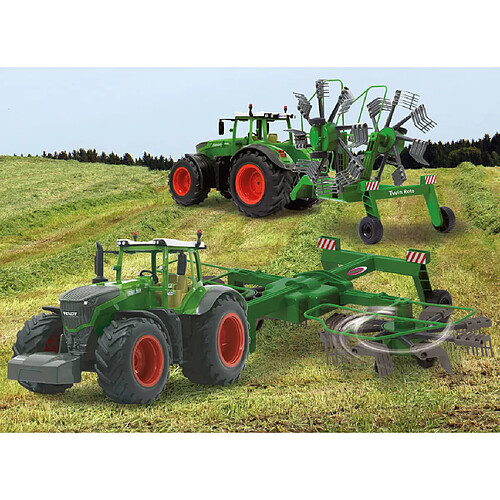 JAMARA Andaineur télécommandé Twin Roto pour Fendt 1050 1:16 Vert