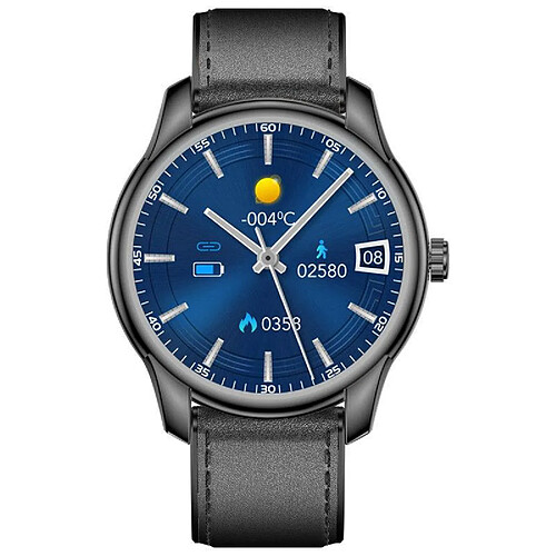 Chrono 2021 Mise à niveau de la Montre Connectée Chronus, traqueur d'activité avec moniteur de sommeil de la pression artérielle et de la fréquence cardiaque, montre IP68 étanche personnalisée avec cadran de montre de sport avec minuterie de modes sportifs(noir)