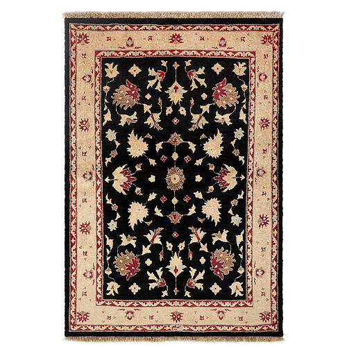 Vidal Tapis de laine 226x156 noir Ziegler