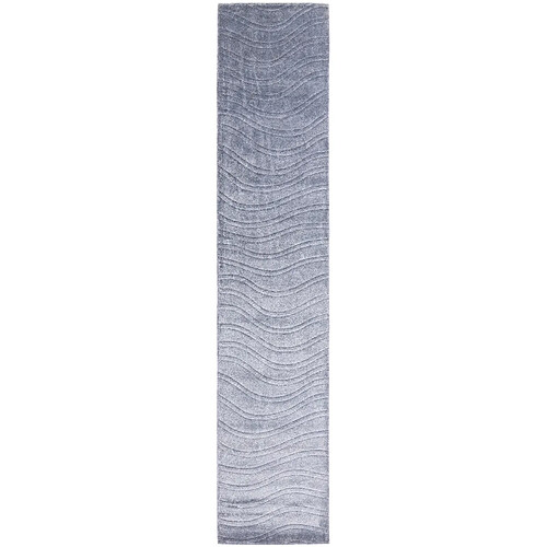 Vidal Tapis de couloir en laine 396x79 gris Darya