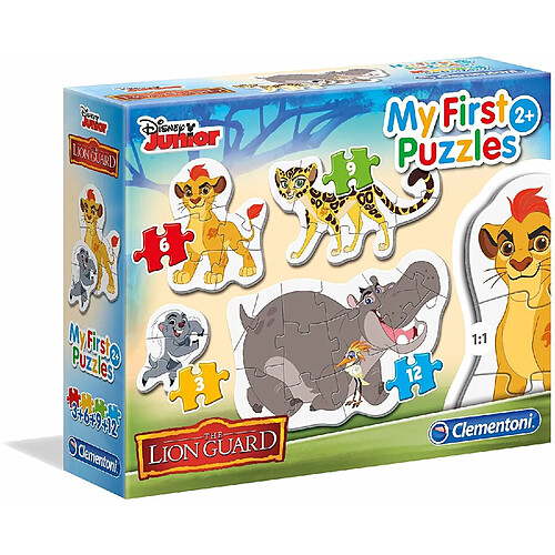 Clementoni - 20801 - Puzzle - My First - Lion Guard - 3-6-9-12 Pièces