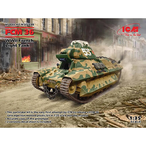 Icm Maquette Char Fcm 36 Wwii French Light Tank