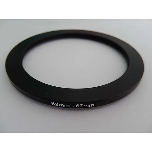 vhbw Adaptateur filtre Step-down 82 mm-67 mm noir pour appareil photo Agfa, Agfaphoto, Canon, Casio, Fujifilm, Kodak, Minolta, Nikon, Olympus