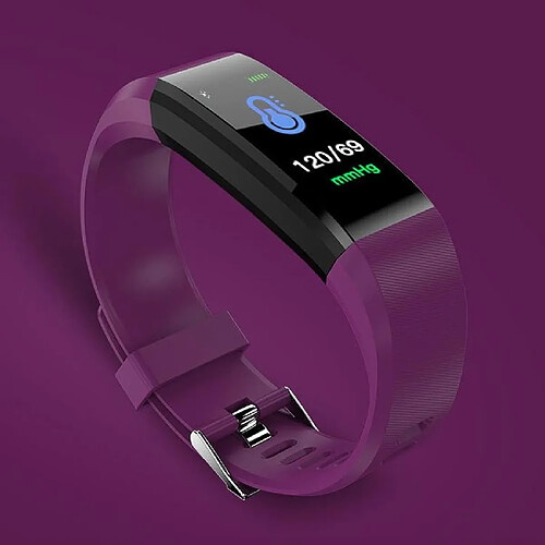 Yonis Bracelet Connecté OLED Couleur Suivi Santé Bluetooth