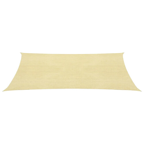 Helloshop26 Voile d'ombrage 160 g/m² beige 2,5 x 5 m pehd 02_0008957