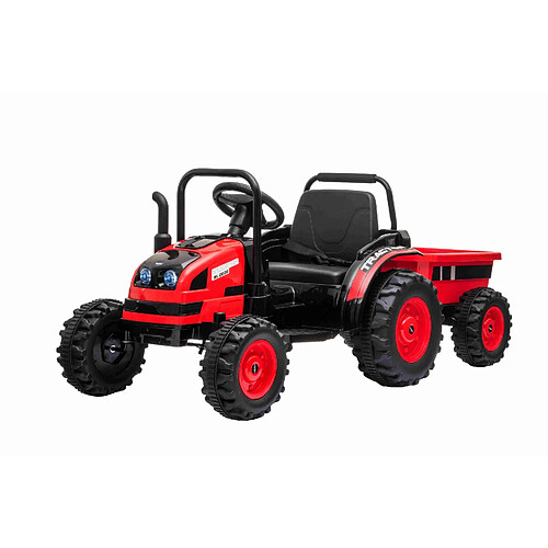 Beneo Tracteur électrique POWER avec remorque, rouge, traction arr