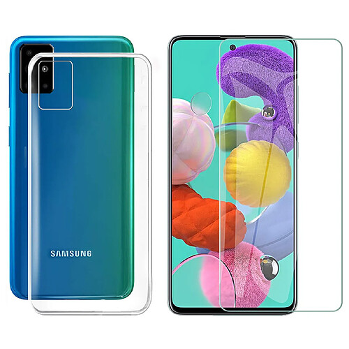 Xeptio Protection intégrale 360 degres Samsung Galaxy A71 2020 : Coque Gel de Protection en TPU Invisible arrière Transparente ET Protection écran classique - Accessoires Pochette