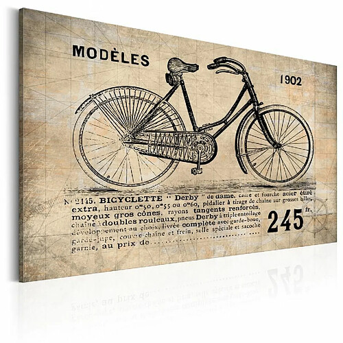 Paris Prix Tableau Imprimé N° 1245 Bicyclette 40 x 60 cm