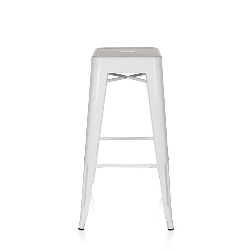 Tabouret de bar VANTAGGIO HIGH métallique blanc hjh OFFICE