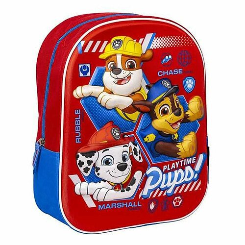 Cartable The Paw Patrol Rouge 25 x 31 x 10 cm