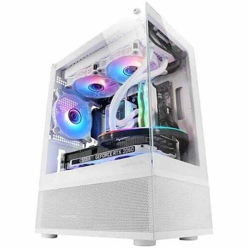 Boîtier ATX semi-tour Mars Gaming MCSEW Blanc