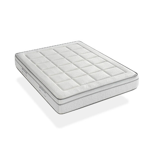 Dormalit Matelas 140X190 ROYAL VISCO Épaisseur 22 CM - Mousse à mémoire de forme - Haute adaptabilité - Ferme et élégant -2 faces Eté/hiver