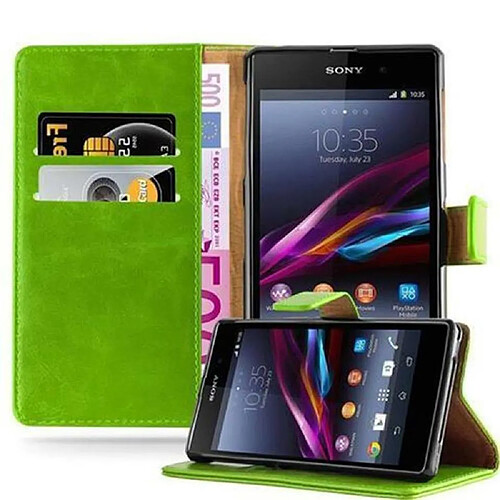 Cadorabo Coque Sony Xperia Z1 Etui en Vert