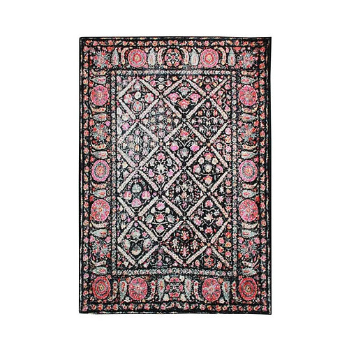 Thedecofactory SERENA - Tapis motifs floraux scandinaves multicolore 133x190