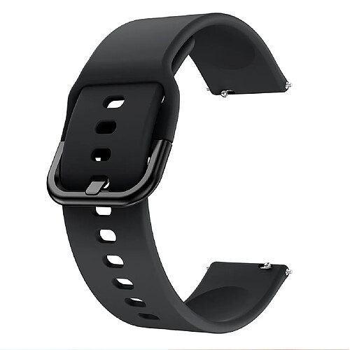 INF Bracelet de montre en silicone 20 mm pour Garmin Forerunner 55 Garmin Vivoactive 3 Black