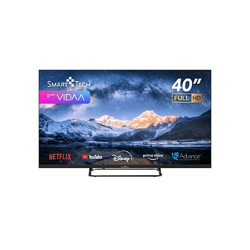 Smart Tech TV Full HD 40"(101 cm) 40FV02V Smart TV VIDAA Netflix, Prime Video, Disney+, Youtube, 3xHDMI - 2xUSB - Mode Hotel