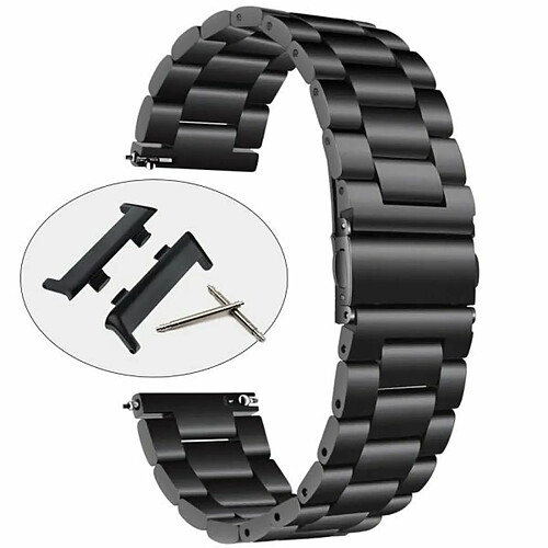 PHONECARE Bracelet en Acier Stainless Lux + Outil pour OPPO Watch 46mm - Noir