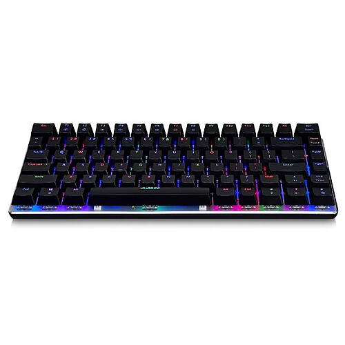 Wewoo Ajazz 82 Keys Laptop Computer RGB Light Gaming Mechanical Keyboard Black Shaft