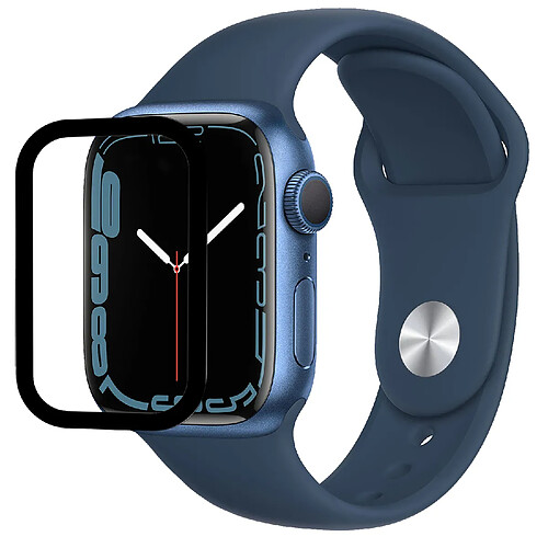 Film protecteur verre trempé 3D incurvé pour Apple Watch Series 7 41mm - VISIODIRECT -